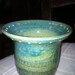Green Speckled Earring Vase