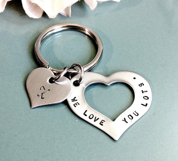 Items similar to Personalized Key Chain - Hand Stamped Stainless Steel ...