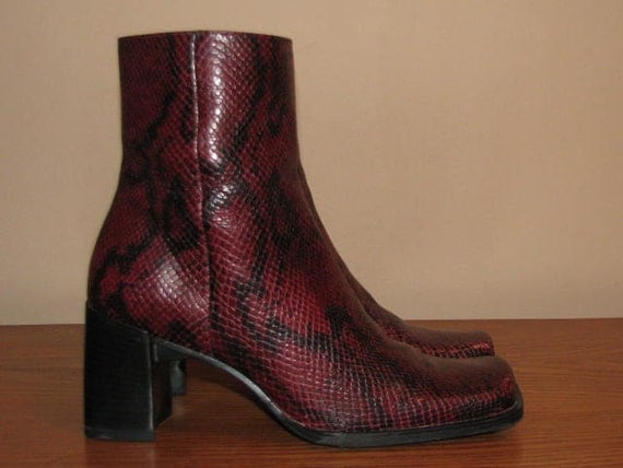 womens real snakeskin boots