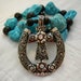 Western Necklace, Horseshoe Pendant, Cross Pendant, Turquoise Beads, Turquoise Necklace, Southwest Necklace, Western Accessory