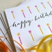 Letterpress Birthday Candles Set of 6