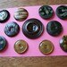 Lot of 11 BIG Vintage Celluloid Tight Top Buttons