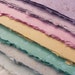 For Serina, Handmade Paper Recycled, Pale green blue, 6 x 8.5, Set of 5