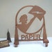 RESERVED for JAC Art Deco Vintage Newspaper Paperboy Rack Holder