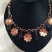 Hand Hammered Copper and Beaded Necklace