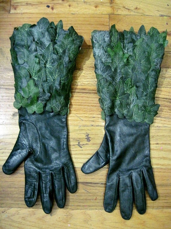 Poison Ivy Gotham Sirens Batman Gloves by mostflogged on Etsy