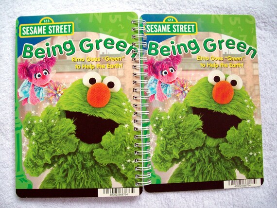 Sesame Street Elmo Being Green DVD Backer Card Notebook