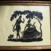 Vintage Silhouette Victorian Picture Wall Hanging
