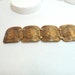 Vintage Copper Siam Dancer Wide Link Bracelet 1544a-052112000