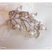 Pearl Leaf Brooch - Sweet Vintage Faux Pearl Pin 1325ag-012312000