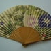 Hand fan, bamboo and paper, vintage Japanese folding fan, sensu
