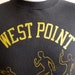 70's/80's West Point Triathlon US Military Academy graphic figure sports theme illustration print men's/unisex t-shirt, swimming, running,