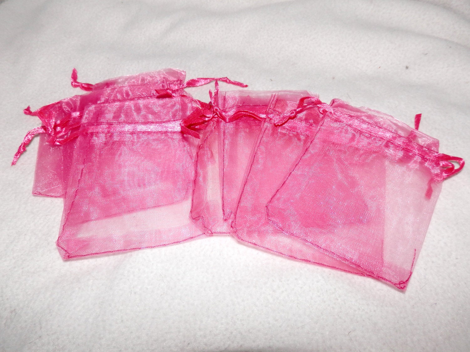 20 Drawstring Jewelry Gift Bags Sheer Bags Organza Bags 3x3