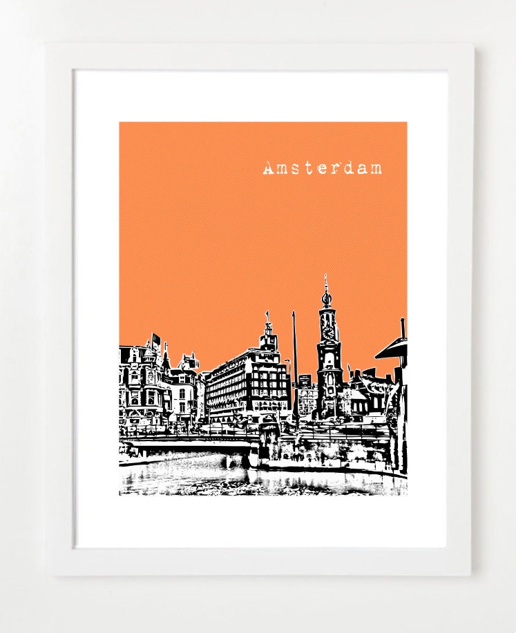 Amsterdam Poster Amsterdam Netherlands City By Bugsyandsprite