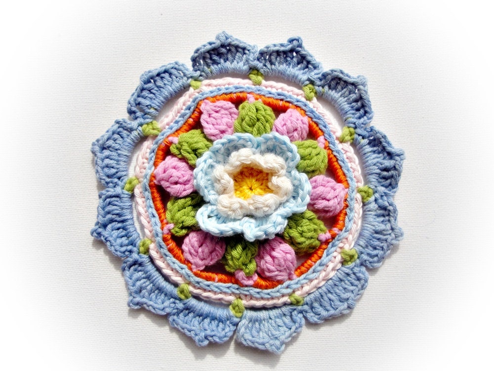 Download Crochet Rosette Pattern 06