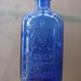 Cobalt Blue Milk of Magnesia Glass Bottle Aug. 21, 1906