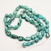 Hubei turquoise nugget gemstone beads spider web destash T013