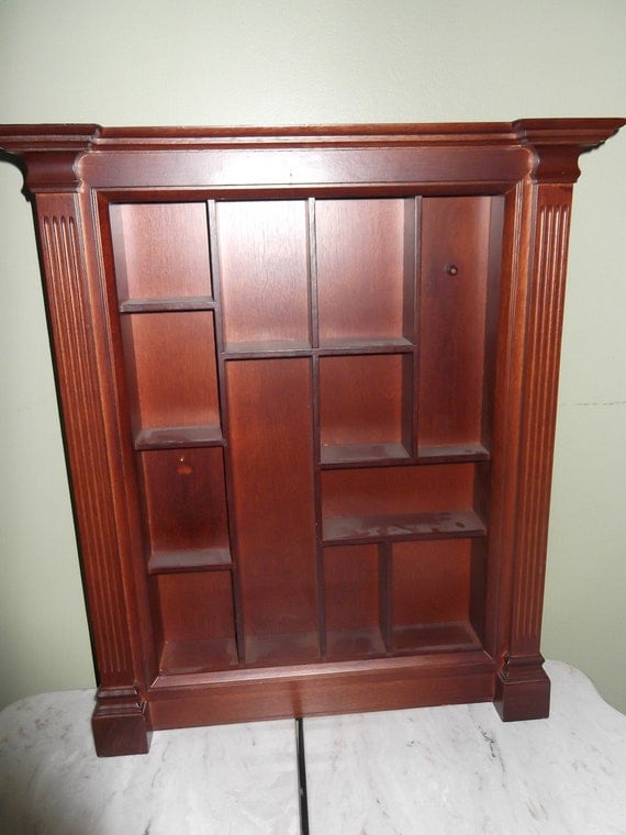 Vintage Cherry Wall Hanging Open Shelf by WalnutHollowVintage