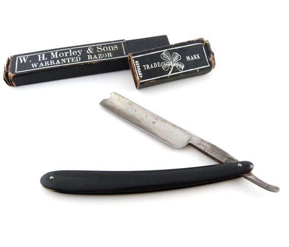 Vintage Straight Razor W H Morley & Sons Warrented Razor