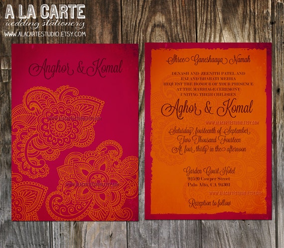 Etsy Indian Wedding Invitations 6