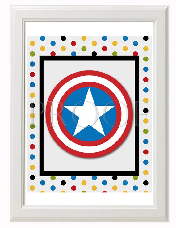 Items similar to Printable Kids Superhero wall art set of 3 8x10 on Etsy