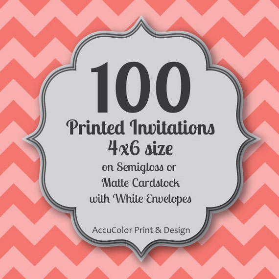 4X6 Invitation Printing 1