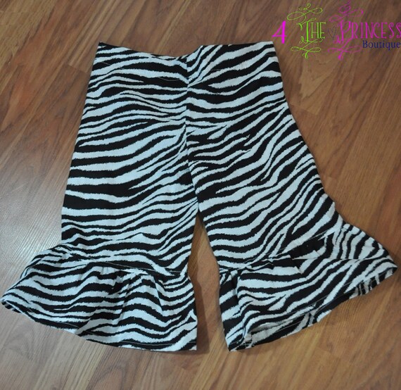 zebra ruffle pants size 9 months5T pants infants