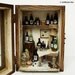 Vintage Antique wine house (No.1) wood box display set- Dollhouse Miniatures 1:12