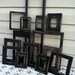 Reserved for Alisa ... Black Wooden Shabby Floating Frame Collection & Red Frame Collection