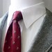 Vintage 1960s FIELDSTON by Mavest for Jordan Marsh Co. Gray Herringbone Tweed Jacket. 46 REG. Made in USA.