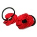 Red Poppies Ponytail holders/Back to school/Handmade accessories/Ready to ship