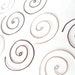RESERVED FOR AMIE // wabi sabi wire spiral earrings // set of three pair