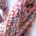 Pink Crocheted Infinity scarf - Pink for Breast Cancer Awareness Chunky Crocheted infinity scarf