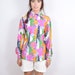 Vintage 70's Multicolored Button-Up with Long Sleeves
