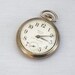 1963 Westclox Scotty - Shock Resistant Pocket Watch- Silver Metal Case- WORKING- Mens Jewelry Accessory