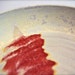 Serving Platter - white and red