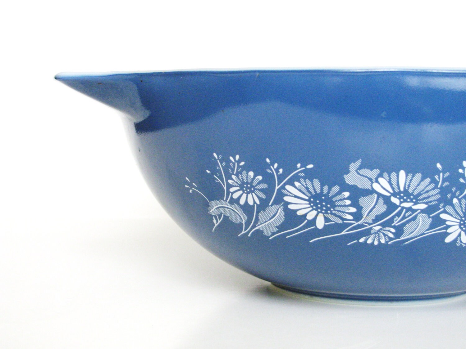 Vintage Blue Pyrex Nesting Bowl Colonial Mist by BlueMoonAttic