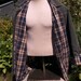 L L Bean ,green,plaid flannel inside.Size L Reg.waiting for a new owner