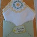 Crocheted Sunflower Vintage Handkerchief Orange Friend Birthday Thinking Of You Appreciation Hanky Greeting Card