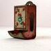 Primitive Rusty Strawberry Matchstick Tin Box