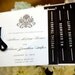 Black and White Wedding Programs - Black, White, Damask, Black Damask, Layered Wedding Ceremony Programs