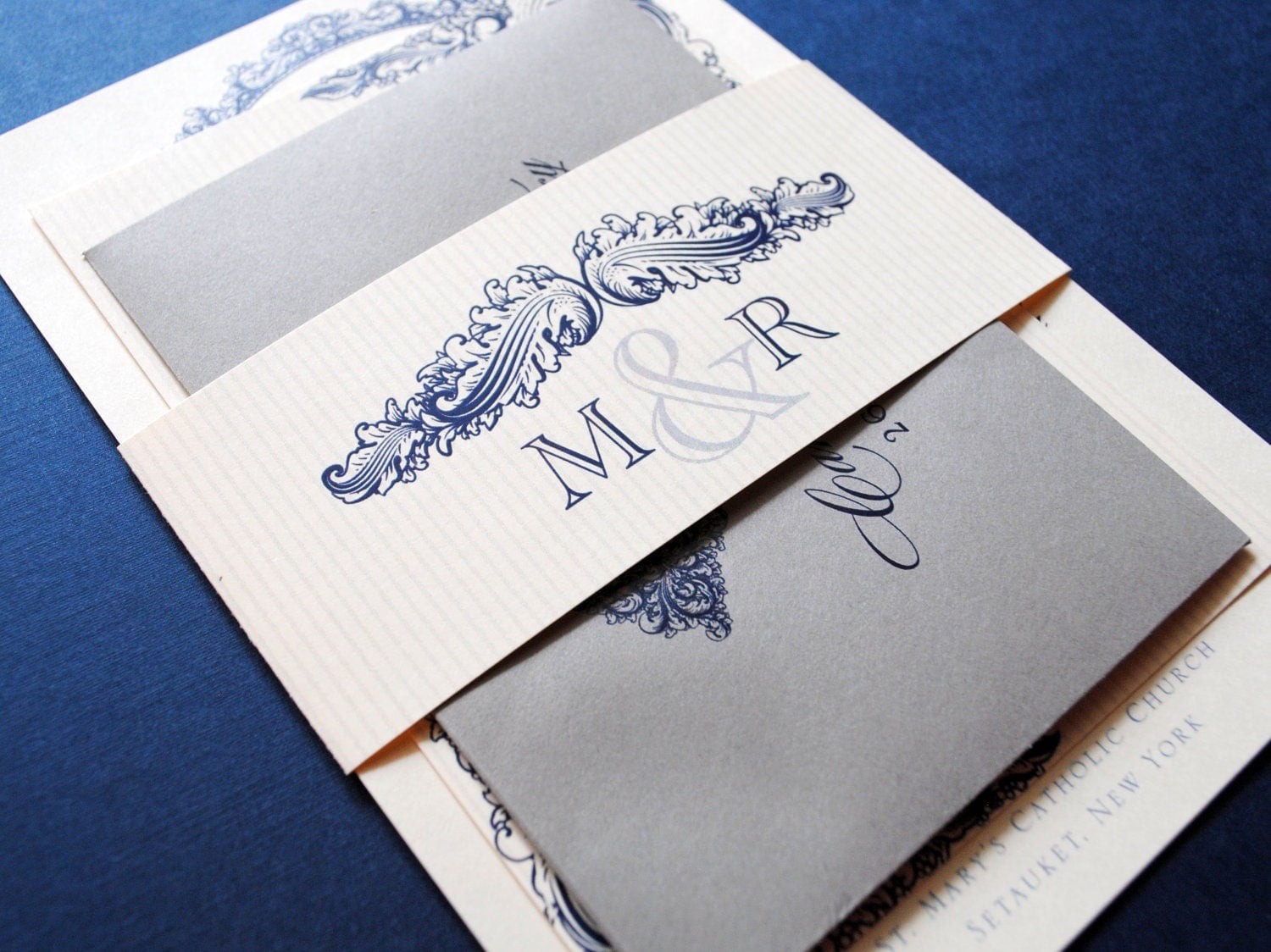 Grey Wedding Invitations 4