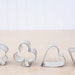 Vintage Miniature Metal Cookie Cutters Playing Card Suits - Set of 4