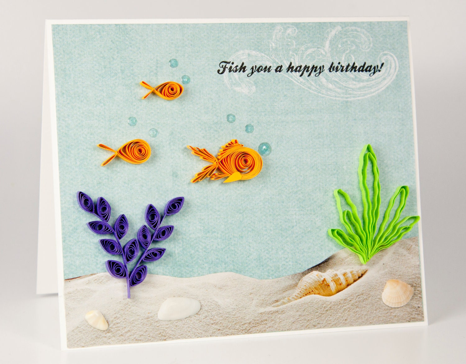 Fish You A Happy Birthday Quilling Card