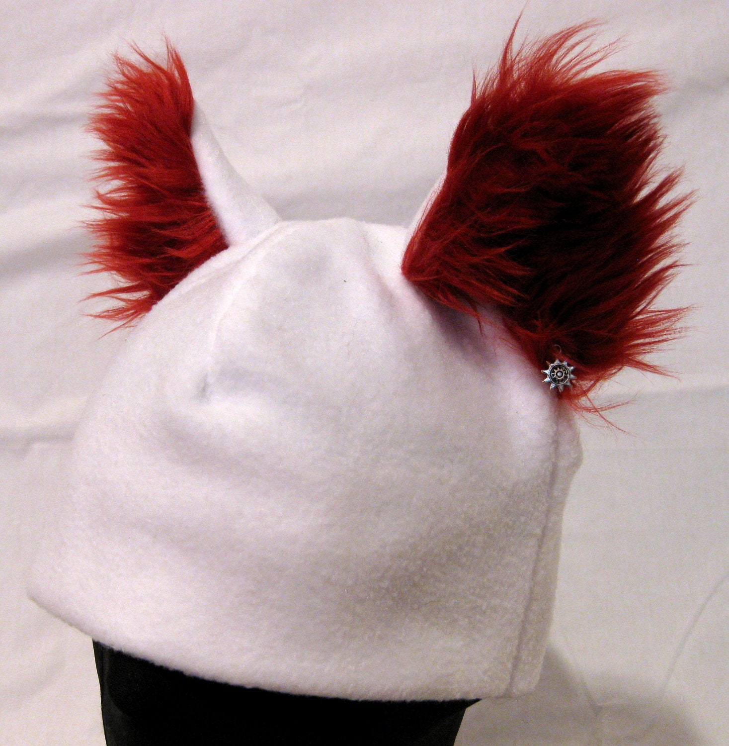 furry hat with ears