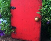 Red Fairy Door, Fairy Garden, Fairy Door, Gifts under 20, Unique, Birthday, Party Favors, Fairy theme ,Wholesale, Garden, READY TO SHIP!