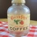 A Near Mint Condition Jar of a Rare Coffee Brand - Clover Farm Brand from Cleveland Ohio - paper lid