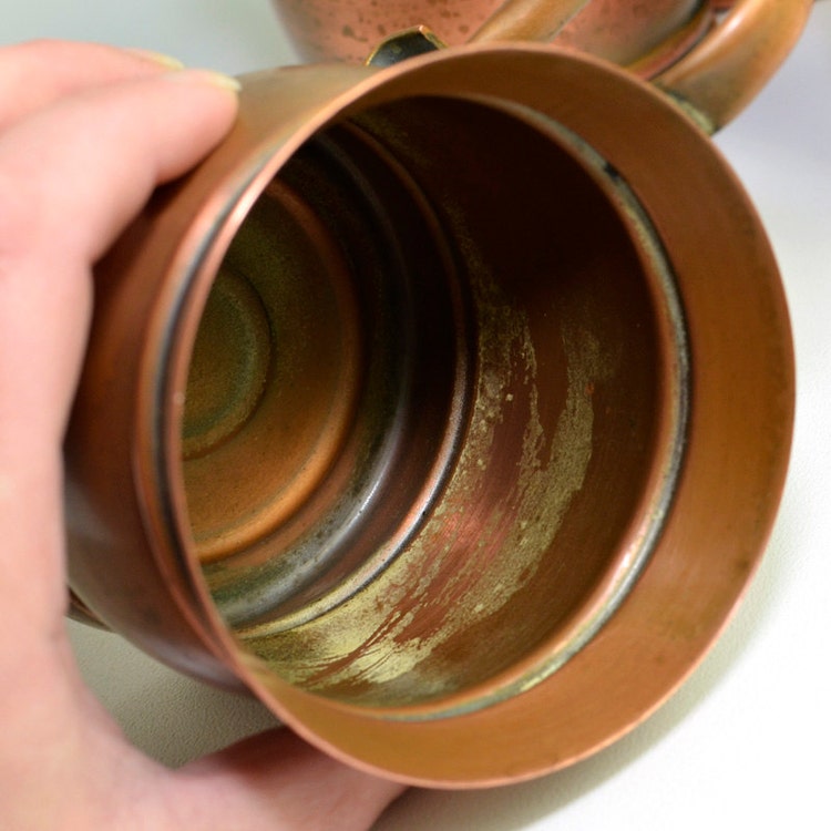 Gregorian Copper Mug SET OF 8 Rustic Decoration by OneRustyNail