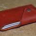 Leather Wallet-Men Wallet-Leather Card Holder Leather-Handmade Red ginger color