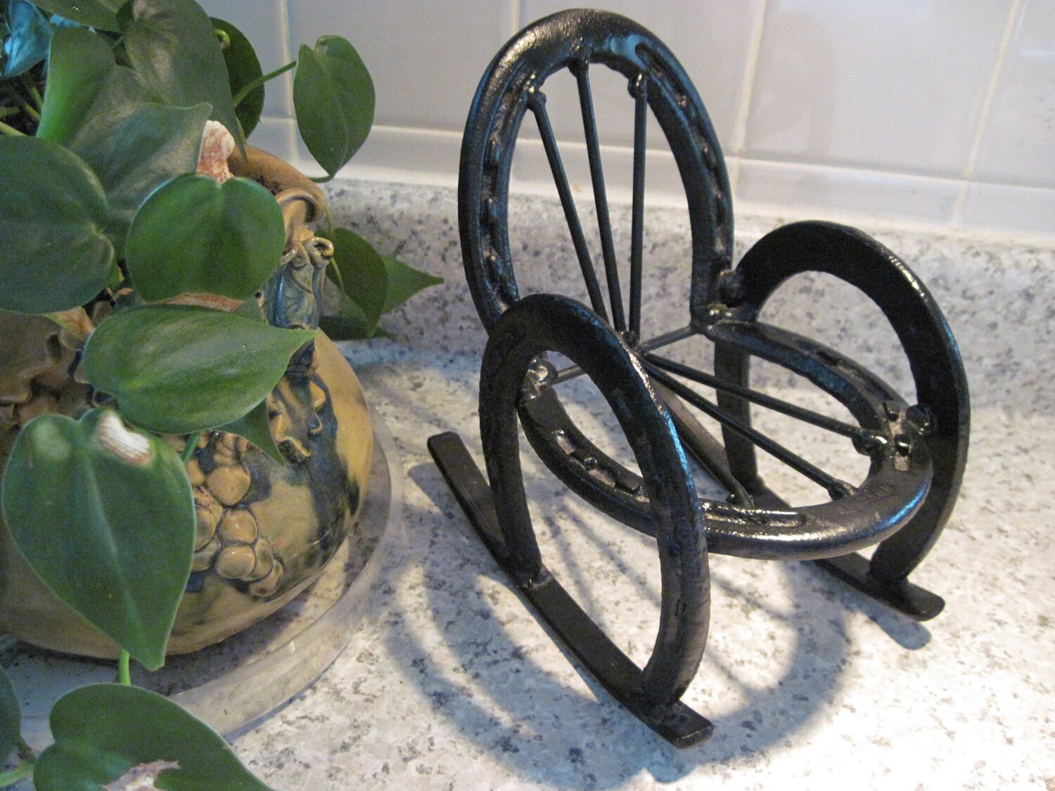 Western Horseshoe Rocking Chair Horse Shoe